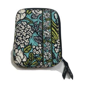 Vera Bradley Island Blooms Teal Blue Floral iPad Zip Around Tablet Sleeve
